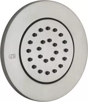 Gessi Tondo Fertigmontageset verstellbare UP-Seitenbrause, Chrom gebürstet (32982147)