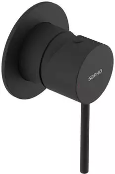 Sapho Ultramix Unterputz-Duscharmatur 1 Weg, Schwarz matt (UT041B)