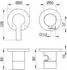 KEUCO Plan blue Unterputz-Einhebelmischer Set für 2 Verbraucher mit Schlauchanschluss/Brausehalter Edelstahl (53951061221)