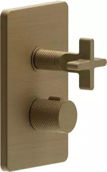 Gessi Inciso Dusche Fertigmontageset f&uuml;r Unterputz-Thermostat, Messing antik (58236713)