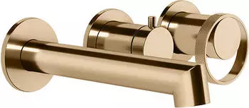 Gessi Anello Unterputz-Einhebelmischer Wanne 2-Wege Umlenkkartusche Warm Bronze PVD (63342735)