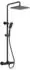 Sapho Dark Duschset mit Thermostat, 2 Strahlen, schwarz matt (KJ639)