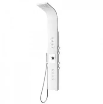 Bernstein Duschpaneel 8815 Thermostat SEDAL, Aluminium, weiß (8815)