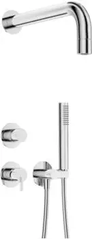 Deante Silia Unterputz-Duschset Regenduschkopf Chrom (NQS09XK)