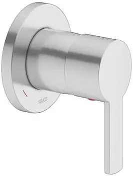 KEUCO PLAN blue Einhebelmischer Unterputz, Rosette rund, Aluminium-finish (53951170001)