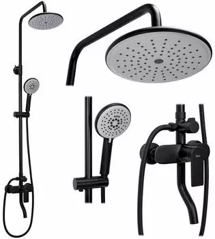 Rea Verso Duschset, Schwarz (REA-P9145)