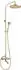 Deante Temisto Duschsystem mit Wannenarmatur, Messing (NAC_M1QT)