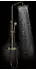 Deante Temisto Duschsystem mit Wannenarmatur, Messing (NAC_M1QT)