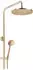 Deante Temisto Duschsystem mit Wannenarmatur, Messing (NAC_M1QT)