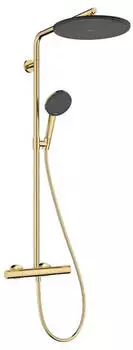 Hansgrohe Raindance Alive S Puro Duschsystem 300 1 Strahlart mit Ecostat+ Element wassersparend+ polished gold optic (24594990)