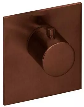 Herzbach Logic XL Fertigmontageset Einzel-Thermostat-Modul 110x100mm Copper Steel (21.500100.2.39)