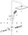 Heinrichschulte alpha-style_600 Duschsystem mit Brausestange mattschwarz (Z05564700280)