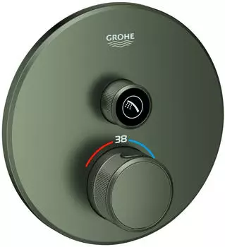 GROHE Grohtherm SmartControl Thermostat mit 1 Absperrventil rund satin graphite (29118MG0)