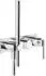 Gessi Ingranaggio Einhebel-Dusch-/Wannenmischer Set, quadratische Blende, Finox Optik (63543149)
