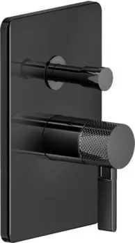 Gessi Inciso Dusche Unterputz-Einhebelmischer mit Umstellung Metall schwarz PVD (58079706)