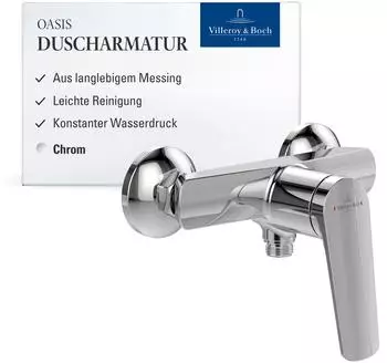 Villeroy & Boch Oasis Duscharmatur Aufputz Einhebel Chrom (TVS11500100061)