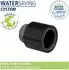 Wenko Young Eco Duschsystem mit Thermostat, Regendusche, schwarz