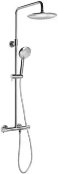 Sapho Solaris Duschs&auml;ule mit Thermostat, 5 Strahlen, Chrom (WD139)