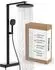 instmaier Cleo Duschsystem Regendusche Design-Thermostat 3 Strahlarten Schwarz Matt