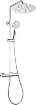 JOHO JOHO Duschsystem mit Thermostatarmatur, Regendusche Edelstahl &Oslash;30cm (V304+)