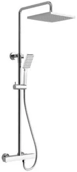 Sapho Duschs&auml;ule mit Thermostat-Armatur, chrom, 117,3cm (KJ139)