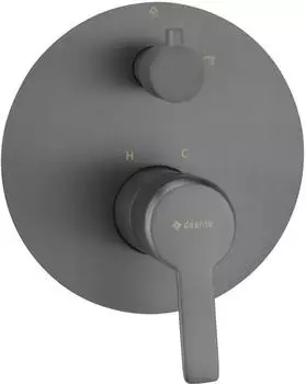 Deante Arnika Unterputz-Dusch- und Badewannenarmatur, graphit/titanium (BQA_D44P)