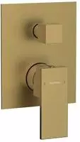 Sapho CUBEMIX Unterputz-Duscharmatur, 2 Ausg&auml;nge, Gold matt