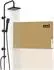 Eisl Easy Energy Duschset 2-in-1 Regendusche und Handbrause, schwarz (DX12004BL-A)