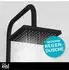 Eisl Easy Energy Duschset 2-in-1 Regendusche und Handbrause, schwarz (DX12004BL-A)