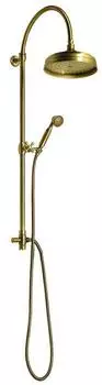 Sapho Antea Duschs&auml;ule Wandmontage mit Kopf- und Handbrause, Bronze (SET036)