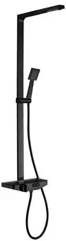 Bernstein NT7385 Aufputz-Duschsystem Duschsäule mit Glasablage, Handbrause (NT7385)