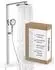 instmaier Cleo Duschsystem Thermostat, 3 Strahlarten, chrom/weiß
