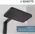 Schütte La Palma Überkopfbrause-Set, schwarz matt, 3 Strahlarten (60686)