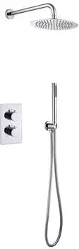 Aloni Unterputz-Regendusche 25cm Komplettset, Wandarm, chrom (CR5287-7C)