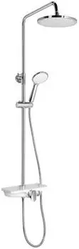 HAK Marco Duschset mit Mischbatterie, 23cm, 1 Strahl, wei&szlig; (SL100)