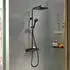 Hansgrohe Activera Q Showerpipe 290/180 1jet EcoSmart+ mit ShowerTablet Select 360 Varia mattschwarz (28649670)