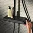 Hansgrohe Activera Q Showerpipe 290/180 1jet EcoSmart+ mit ShowerTablet Select 360 Varia mattschwarz (28649670)