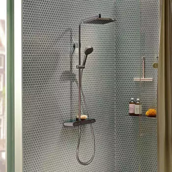 Hansgrohe Activera Q Showerpipe 290/180 1jet EcoSmart+ mit ShowerTablet Select 360 Varia chrom (28649000)