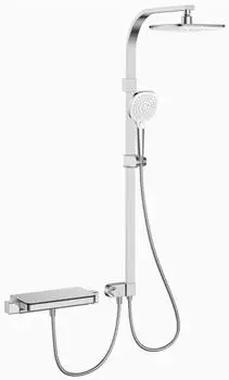PRIMASTER Water Stream New Duschsystem mit Thermostat & Druckumsteller, chrom