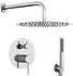 vidaXL Verdecktes Duschsystem, rund, Edelstahl 201, silber (42028991)