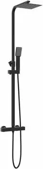 vidaXL Thermostat-Duschsystem-Set schwarz Edelstahl (201)