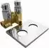 PaulGurkes Unterputz-Duschsystem mit Thermostat und Regendusche, Messing