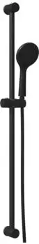 vidaXL Duschsystem-Set schwarz 100cm Edelstahl (42038973)