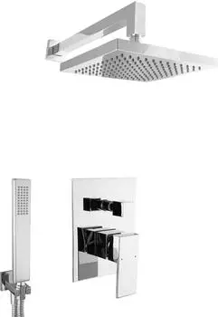 PaulGurkes Unterputz-Duschsystem 20cm Regenbrause
