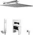PaulGurkes Unterputz-Duschsystem mit 40cm Regendusche