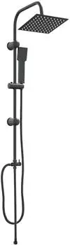 vidaXL Duschsystem schwarz 47x20x95cm Edelstahl