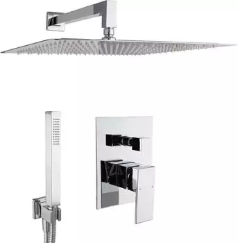 PaulGurkes Duschsystem Unterputz Komplett-Set 40cm