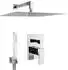 PaulGurkes Duschsystem Unterputz Komplett-Set 40cm
