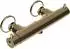 PaulGurkes Dusch-Thermostat Retro Keramik-Mischbatterie, antikes Bronze-Messing