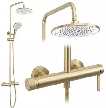 Rea Rivo Duschset geb&uuml;rstetes Gold (REA-P8924)